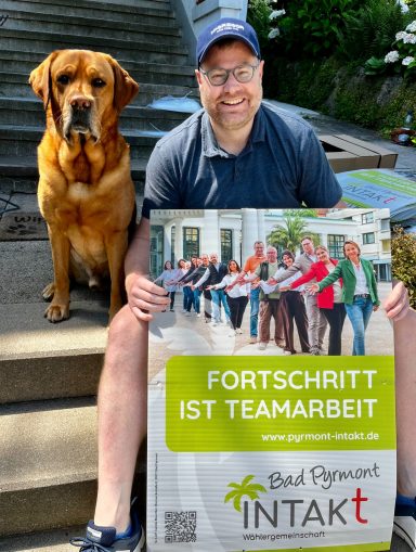 Adrian Sprenger, Bad Pyrmont Intakt, mit Hund Willi